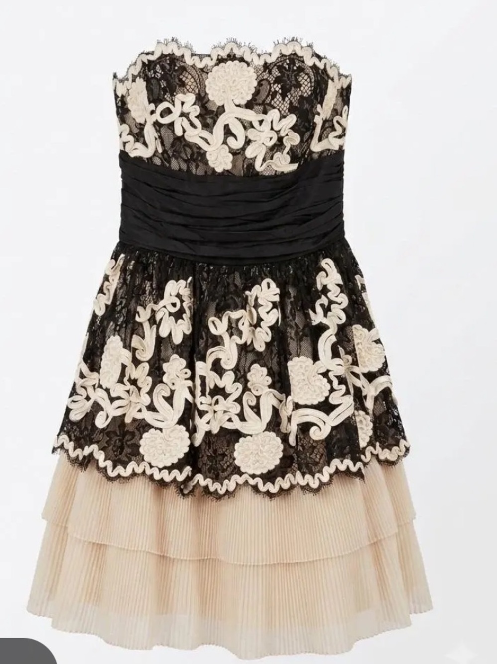 VTG Betsey Johnson Lace Tiered Party Dress